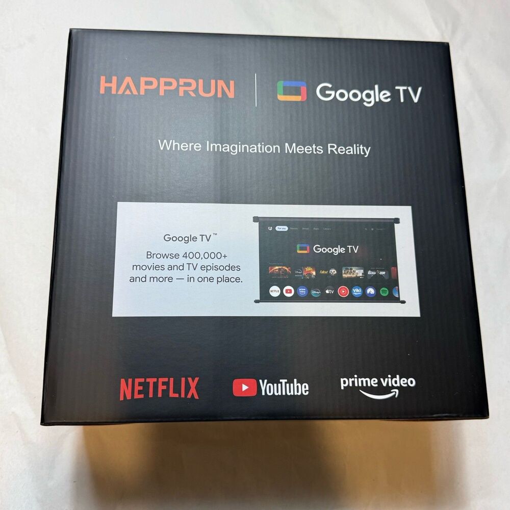 For Parts- Official Licensed Google Smart Projector HAPPRUN 4K UHD Home Theater